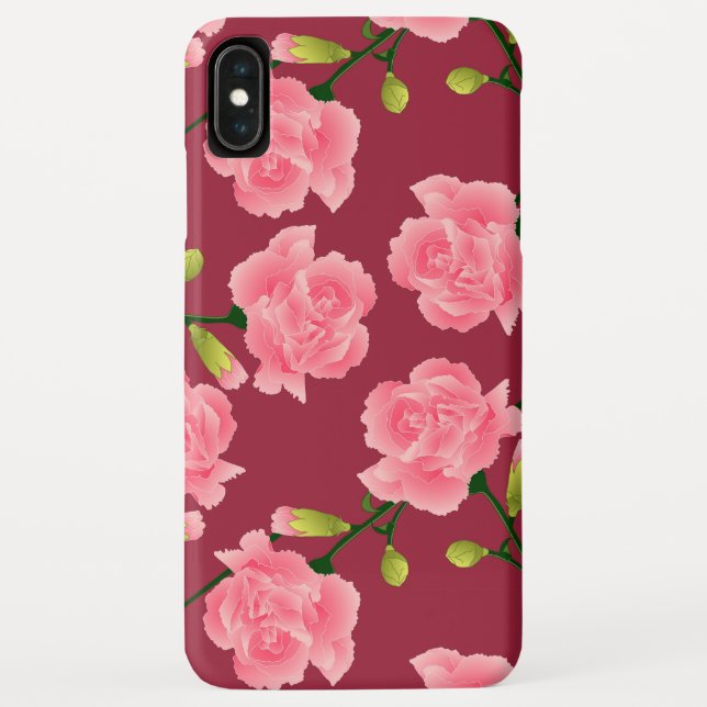 Coques Case-Mate iPhone Étonnante oeillet rose (Dos)