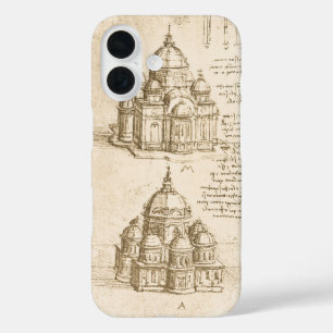 Coque Pour iPhone 16 Étude de cathédrale architecturale de Léonard de V