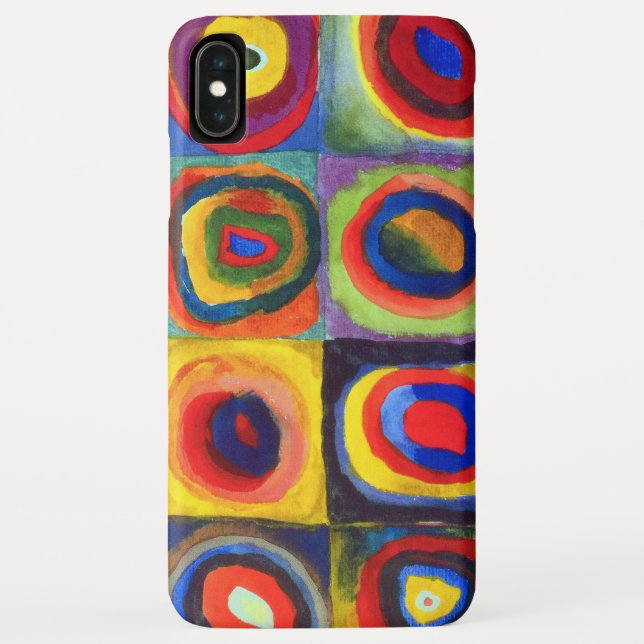 Coques Case-Mate iPhone Étude de couleur par Wassily Kandinsky (Dos)