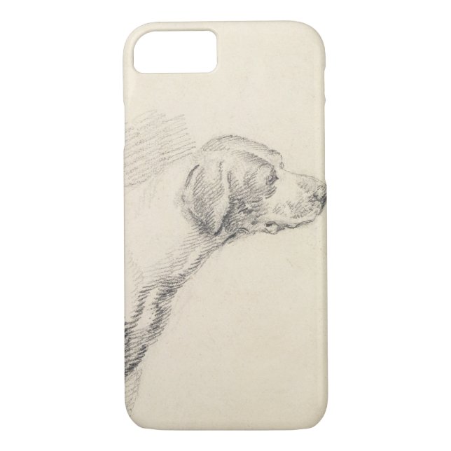 Coques Case-Mate iPhone Étude d'un chien, 1794 (crayon sur le papier) (Dos)