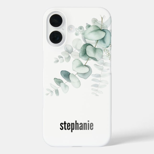 Coques Case-Mate iPhone Eucalyptus Pattern iphone Case (Verso)