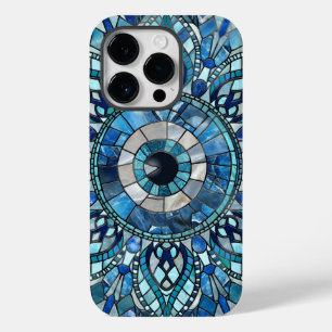 Coque Pour iPhone 14 Pro Evil Oeil Amulet Mosaic Mandala Art