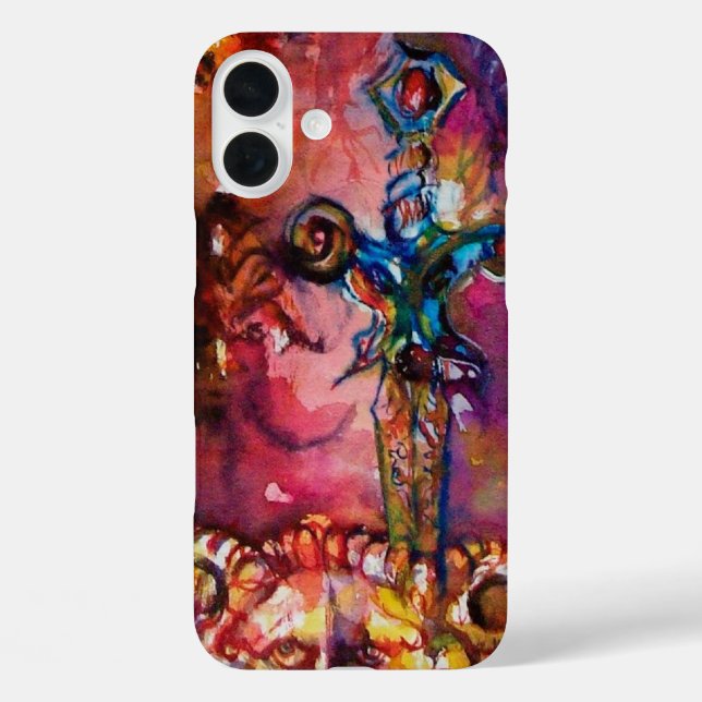 Coques Case-Mate iPhone EXCALIBUR Magie et mystère, Imaginaire rouge (Verso)