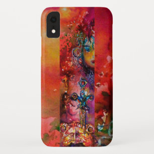Coques Pour iPhone EXCALIBUR /REINE DE L'ÉPÉE MAGIQUE Imaginaire roug