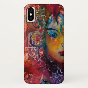 Coque iPhone X EXCALIBUR, REINE DE L'Imaginaire ÉPÉE MAGIQUE Roug