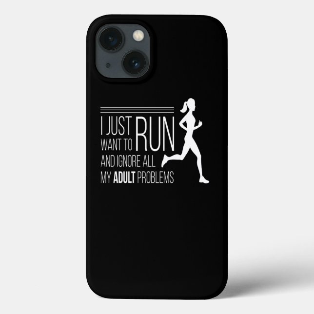 Coques Case-Mate iPhone Exécuter Ignorer les problèmes adultes (Verso)