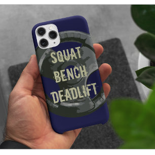 Coque Pour iPhone 15 Exercice de gym de levage du banc de squat