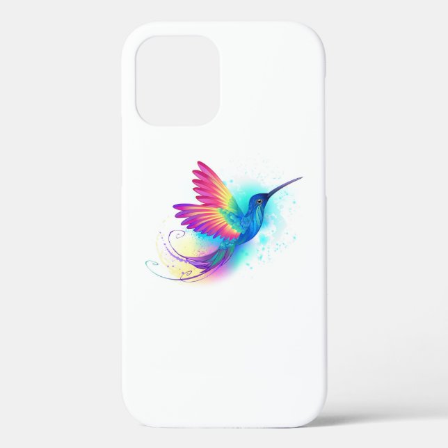 Coques Case-Mate iPhone Exotic Rainbow Hummingbird (Verso)