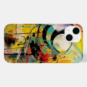 Coque Pour iPhone 14 Explosion Abstraite de couleurs vives et dynamique