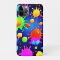 Explosion de peinture abstraite vibrante