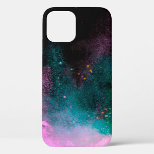 Case-Mate iPhone Case Explosion de poudre colorée isolée sur le dos noir