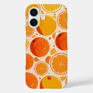 Coque Pour iPhone 16 Explosion d'Orange