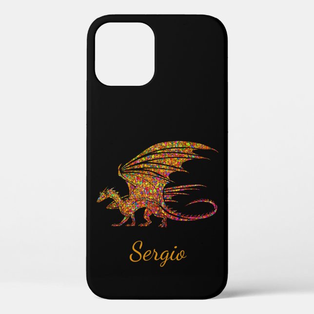 Coques Case-Mate iPhone Extraordinaire Mosaic Dragon Personnel (Verso)