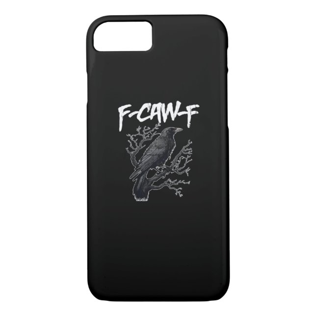 Coques Case-Mate iPhone F-Caw-F Funny Crow Minimal Clean (Dos)