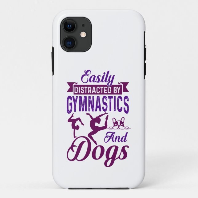 Coques Case-Mate iPhone Facilement distrait par la gymnastique et les chie (Dos)