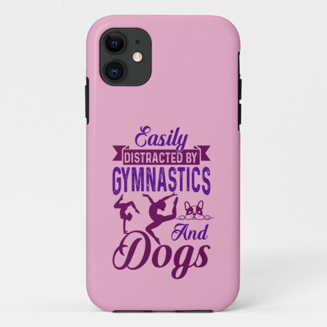 Coques Case-Mate iPhone Facilement distrait par la gymnastique et les chie (Dos)