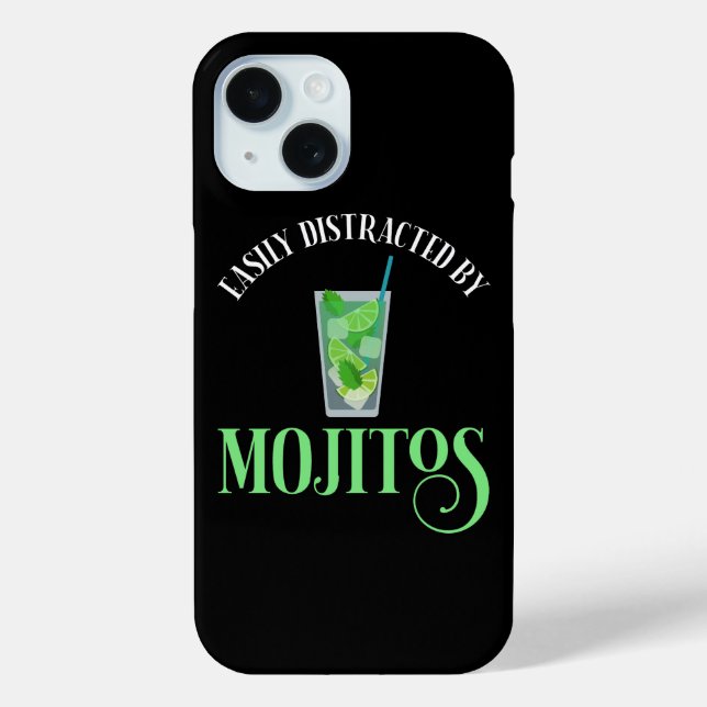 Coques Case-Mate iPhone Facilement Distrait Par Les Mojitos (Verso)