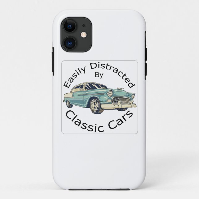 Coques Case-Mate iPhone Facilement distrait Par les voitures classiques (Dos)