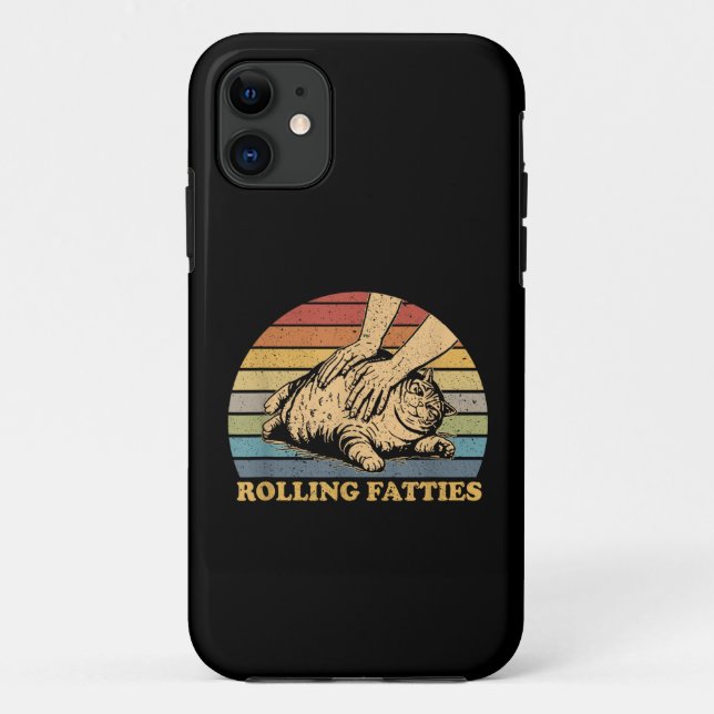Coques Case-Mate iPhone Factures roulantes de chat amusantes (Dos)