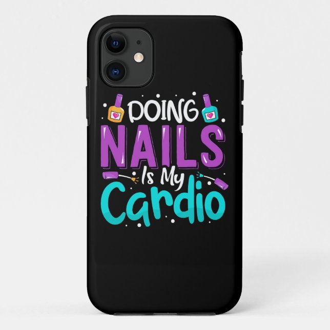Coques Case-Mate iPhone Faire Des Ongles Est Mon Cardio (Dos)