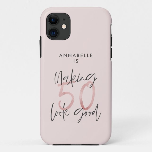 Coques Case-Mate iPhone Faire paraître 50 belle fille rose parties scintil (Dos)
