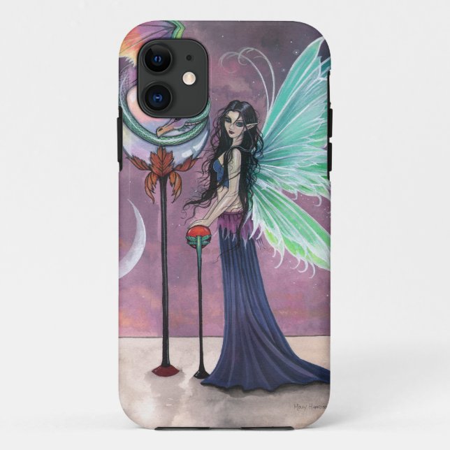 Coques Case-Mate iPhone Fairy and Dragon Imaginaire Art (Dos)
