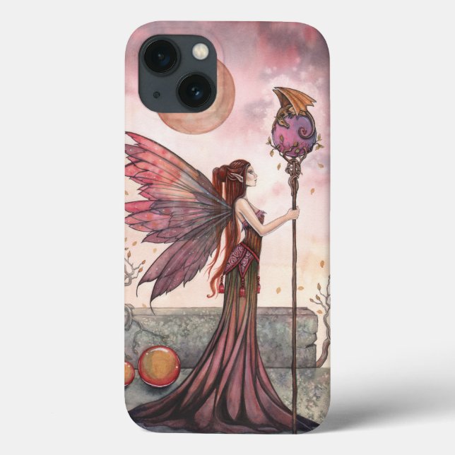 Coques Case-Mate iPhone Fairy and Dragon Imaginaire Art (Verso)