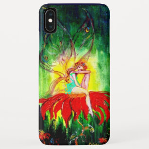 Coques Pour iPhone FAIRY DREAMING SUR LA FLEURS ROUGE vert jaune