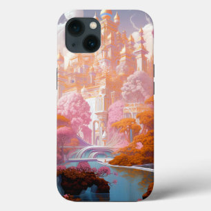 Case-Mate iPhone Case Fairy Tale Castle Rose White Gold Imaginaire Art