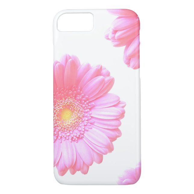 Coques Case-Mate iPhone Faisée de gerbera rose pâle (Dos)