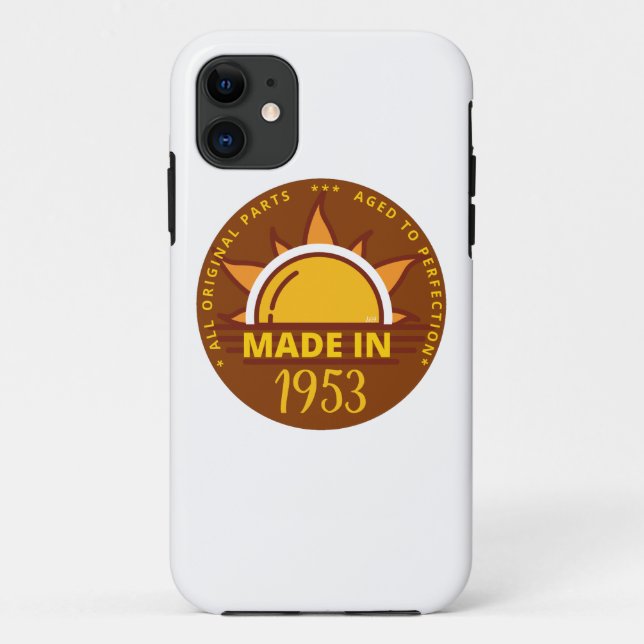 Coques Case-Mate iPhone FAIT EN 1953 drôle cadeau d'anniversaire (Dos)