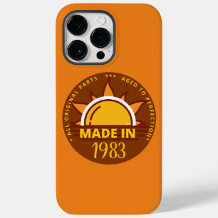 Coque Pour Pour iPhone 14 Pro Max FAIT EN 1983 drôle cadeau d'anniversaire