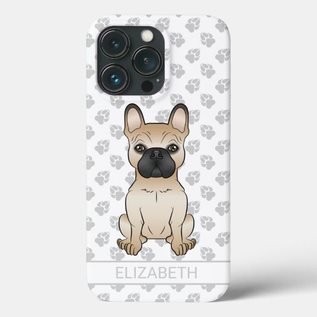 Coques Case-Mate iPhone Faite Avec Masque Noir Chien-Chien-Chien Français  (Verso)