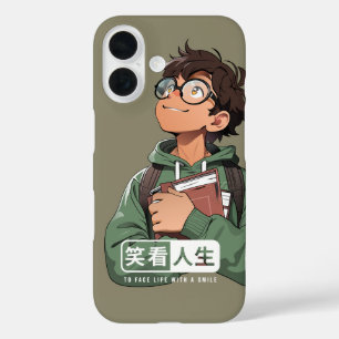 Coque Pour iPhone 16 Faites face à la vie avec le sourire