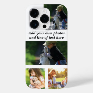 Coque Pour iPhone 14 Pro Faites votre propre collage photo et texte