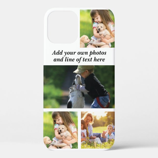 Coques Case-Mate iPhone Faites votre propre collage photo et texte (Verso)