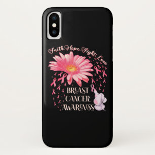 Case-Mate iPhone Case Faith Hope Fight Love Elephant Cancer du sein