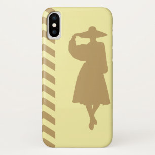 Coque iPhone X Fallow Cream Neutral Chevrons Mode