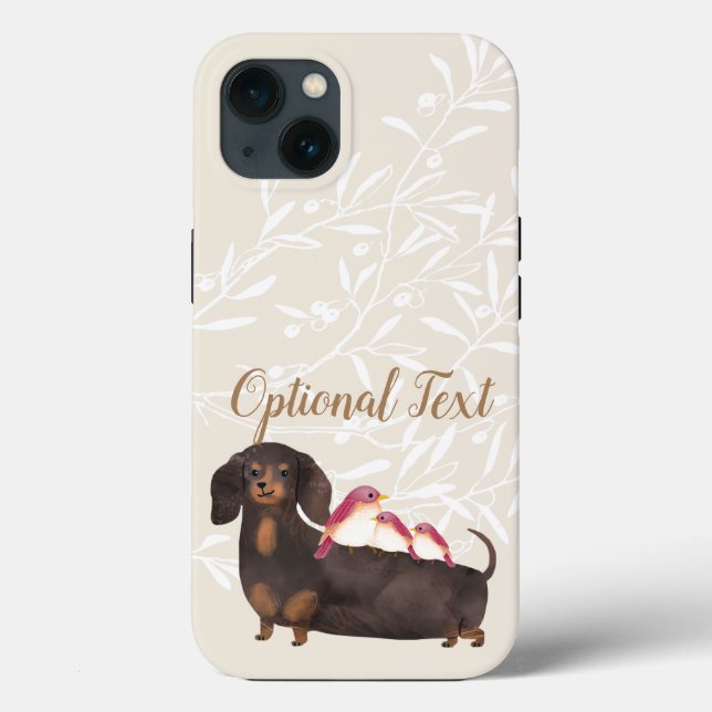 Coques Case-Mate iPhone Famille Dachshund et Birds (Verso)