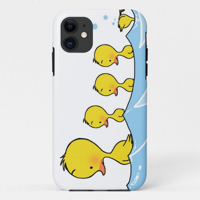 Coques Case-Mate iPhone Famille de canard de natation (Dos)
