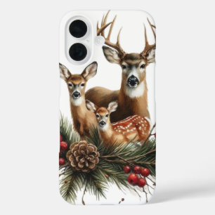 Coque Pour iPhone 16 Famille de cerfs