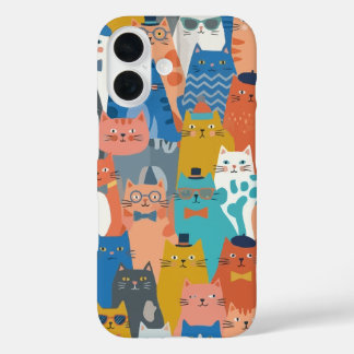 COQUE POUR iPhone 16 FAMILLE DE CHATS