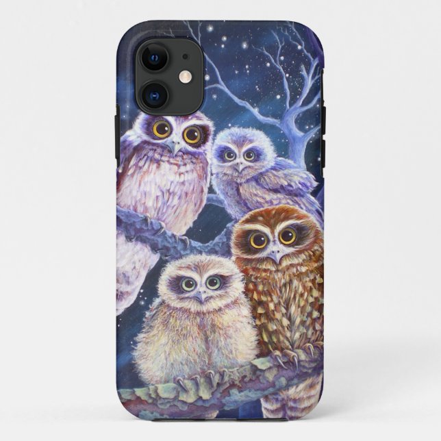 Coques Case-Mate iPhone Famille de hibou de Boobook (Dos)