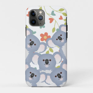 Case-Mate iPhone Case Famille de koalas avec fleur et feuilles