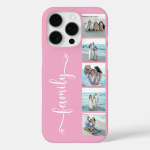 Coques iPhone 16 Pro Famille de polices de caractères Photo Rose