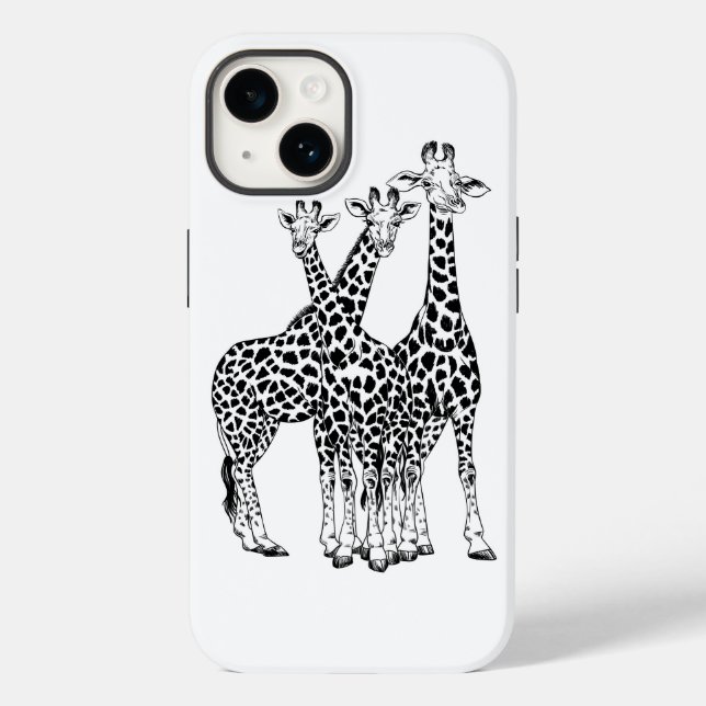 Coques Case-Mate iPhone Famille Giraffe (Verso)