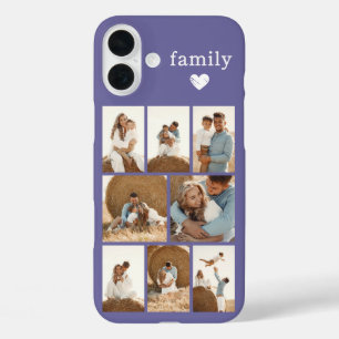 Coques iPhone 16 Plus Famille Moderne 8 Photo Violet