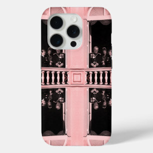 Coque iPhone 15 Pro Famille princière vintage de Monaco sur le balcon 