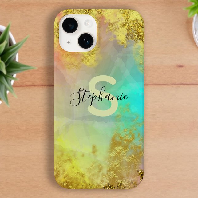 Coques Case-Mate iPhone Fancy Glam Abstrait Gold Parties scintillant de ré (Créateur téléchargé)