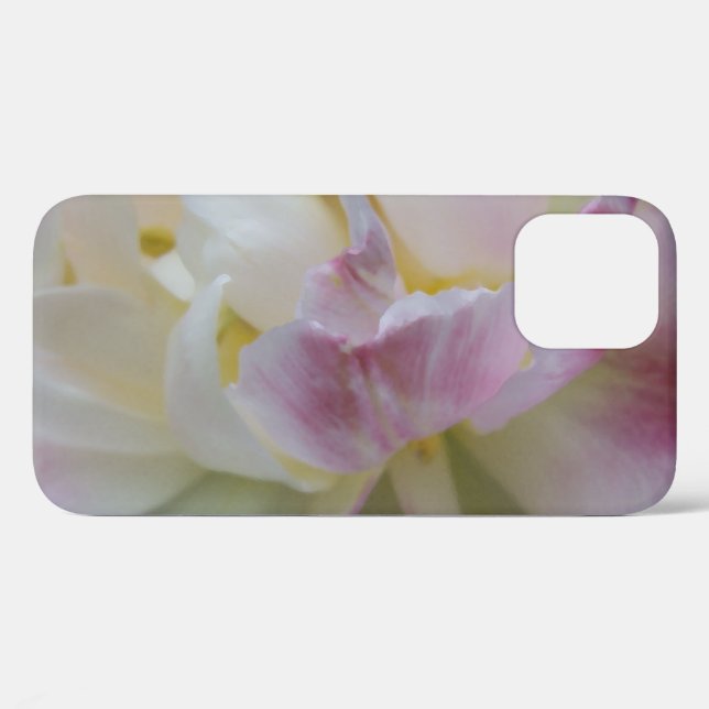 Coques Case-Mate iPhone Fancy rose et blanc Tulipe (Verso (horizontal))